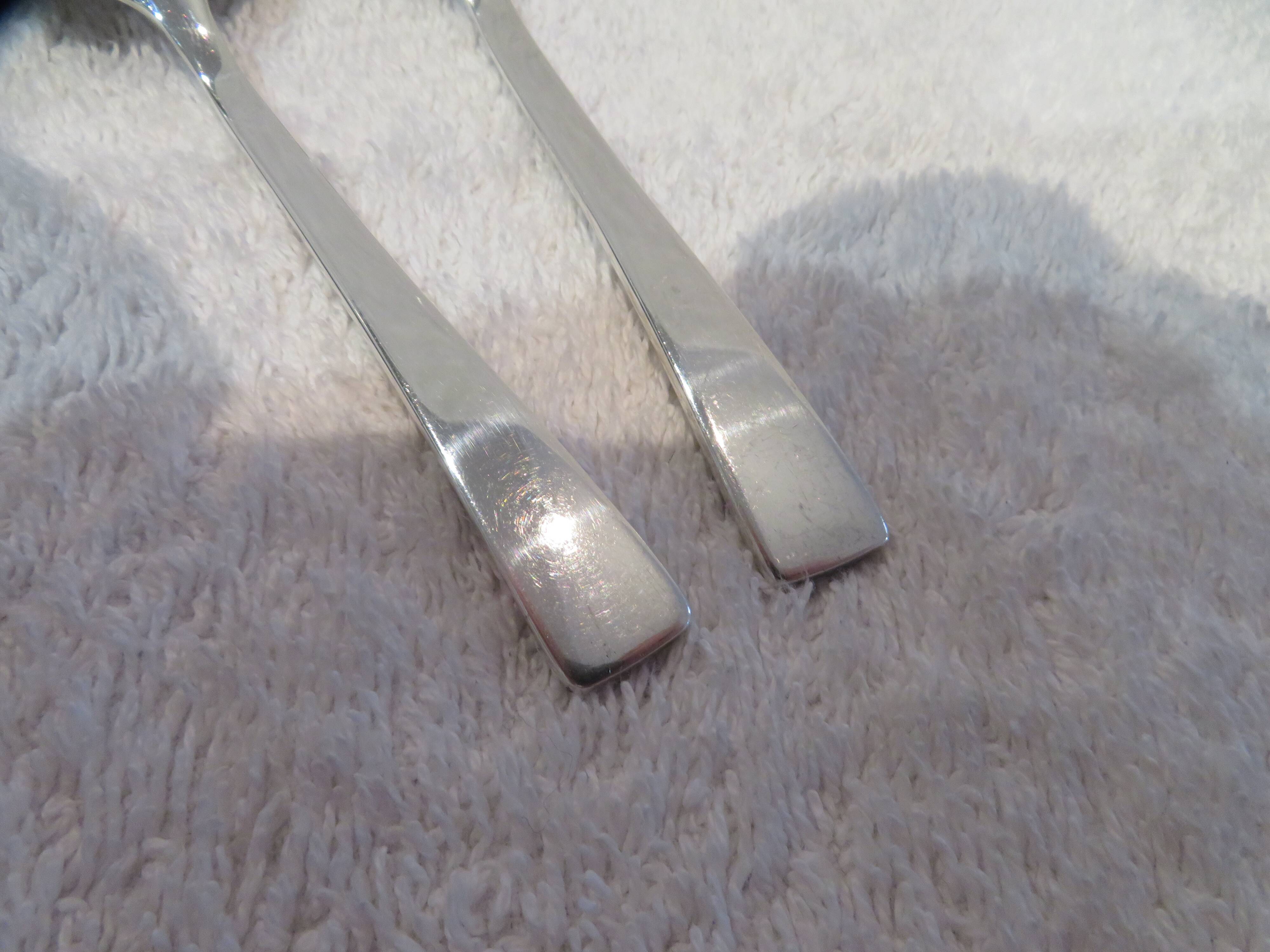 2 silver-plated teaspoons by Christofle Concorde, 13.6 cm