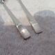 2 silver-plated teaspoons by Christofle Concorde, 13.6 cm