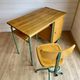 Vintage Stella 1950 school desk and swivel chair set
