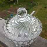 Sucrier en cristal de Baccarat modèle bambou signé