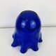 Vintage cobalt blue glass handkerchief vase