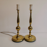 Two table lamps, in metal with brass alloy by Svend Mejlstrøm at MS