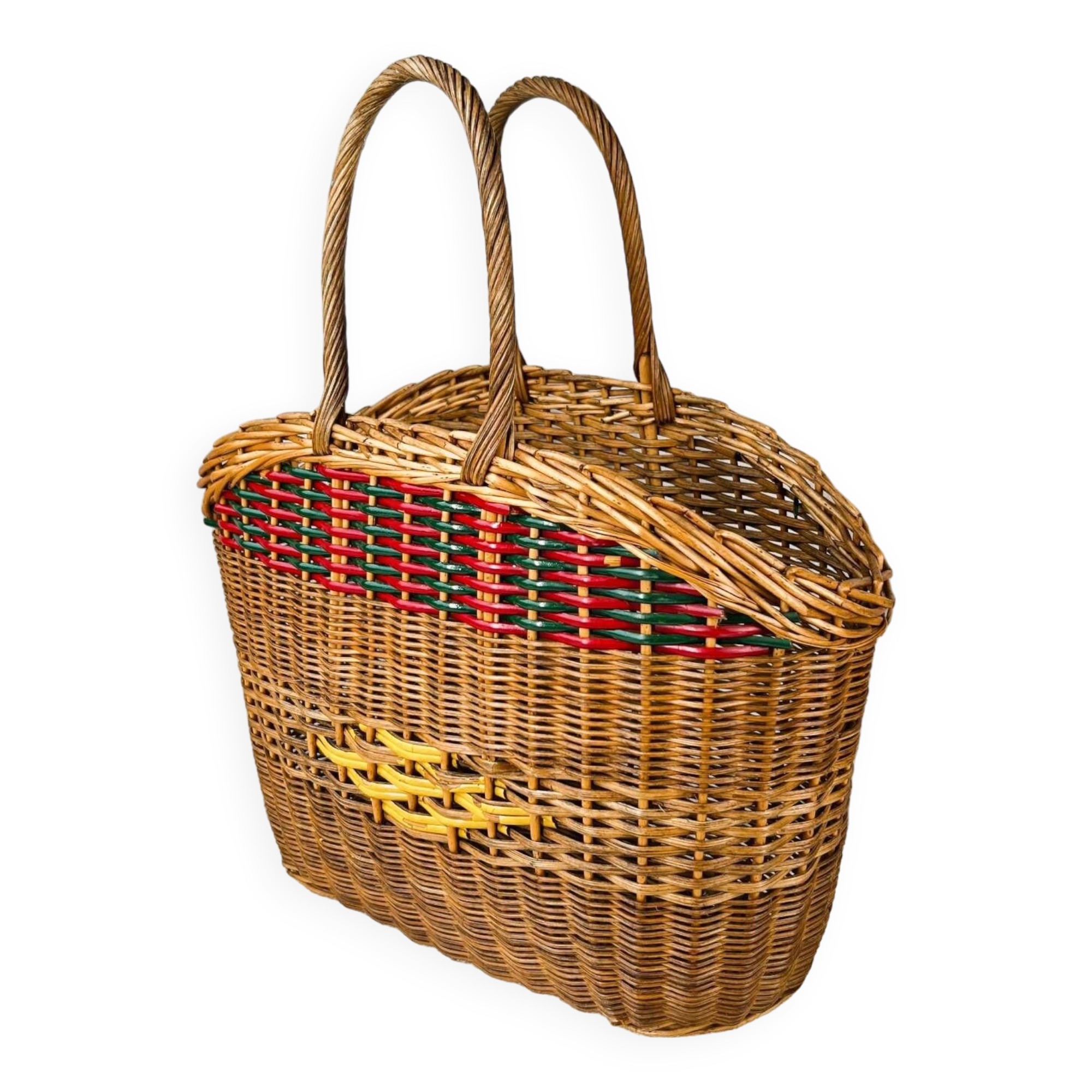 Ancien panier en osier