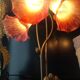 Lampe tulipe  pâte de verre style tyfany pied nénuphars style art nouveau