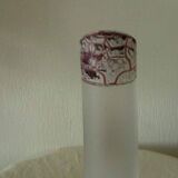 Soliflor in contemporary glass with enameled decor