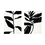Framed set of two abstract giclee prints, 50x70
