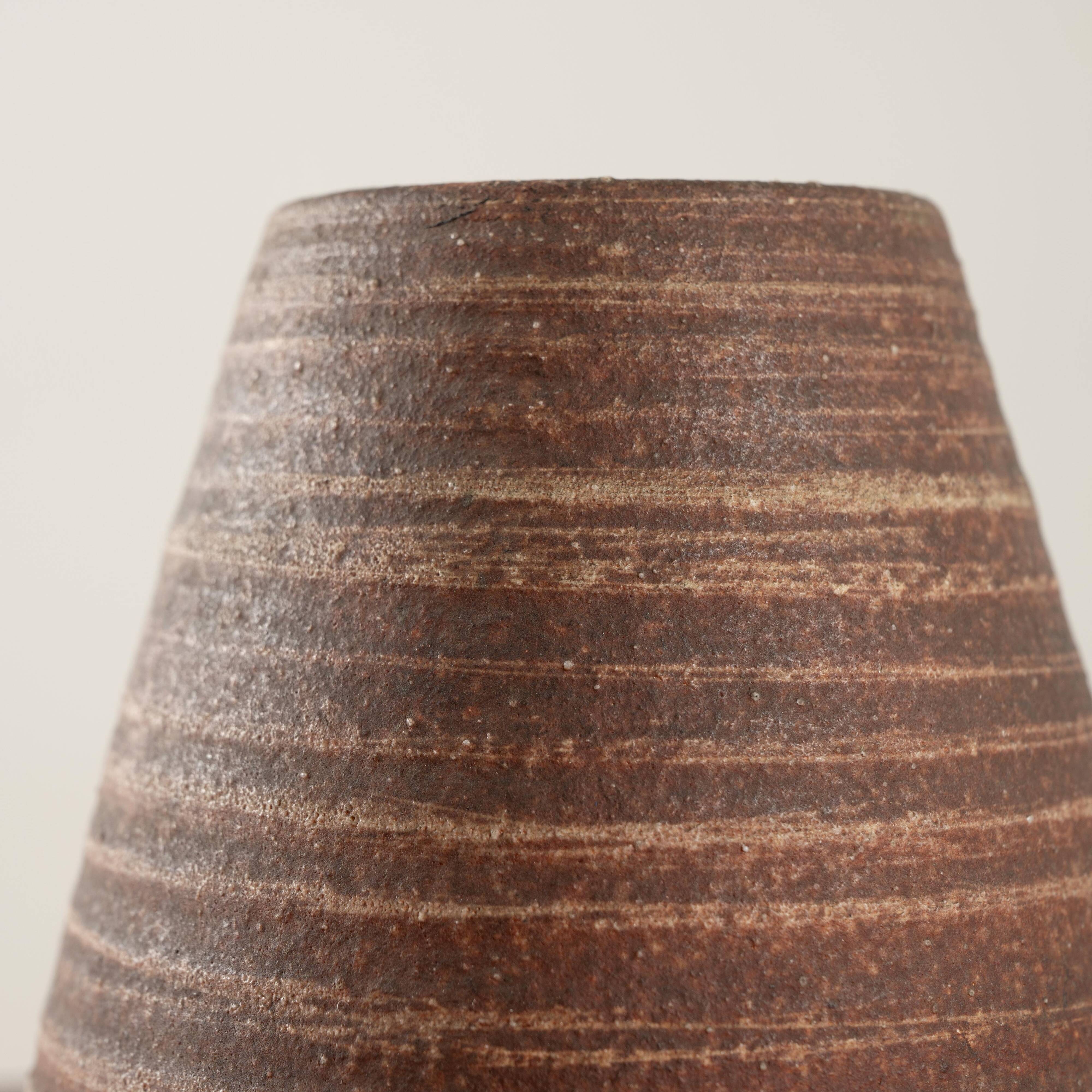 Red vase from Accolay, 1960s