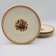 6 dessert plates, Creil and Montereau – Pansy model.