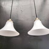 Opaline pendant lights