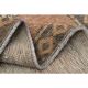 1970s Vintage Turkish Oushak Handmade Wool Cotton Orange Runner Rug 122x384
