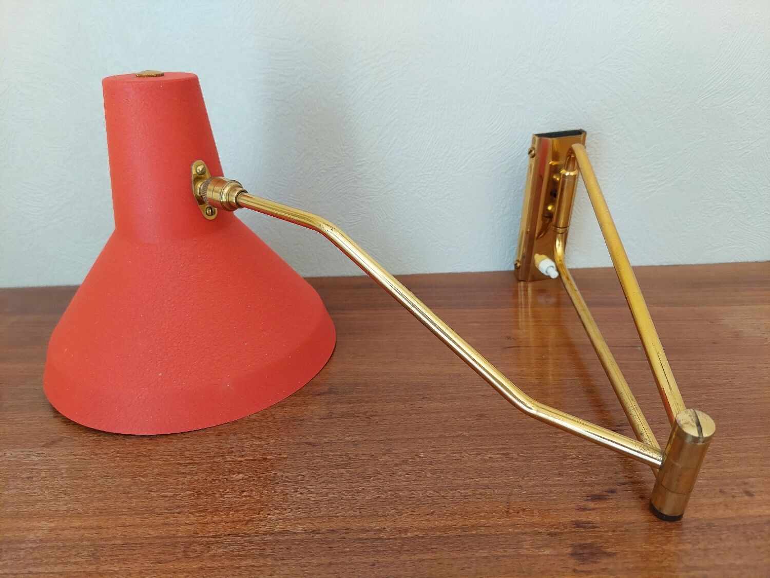 René Mathieu Lunel double arm wall light