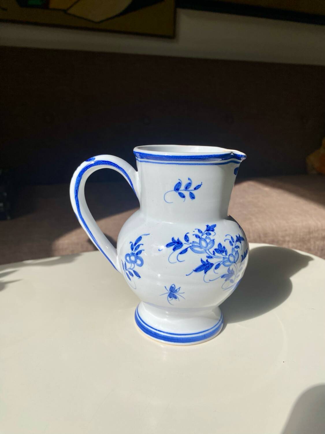 Small antique ceramic pitcher