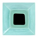 Square Turquoise Ceramic Vase