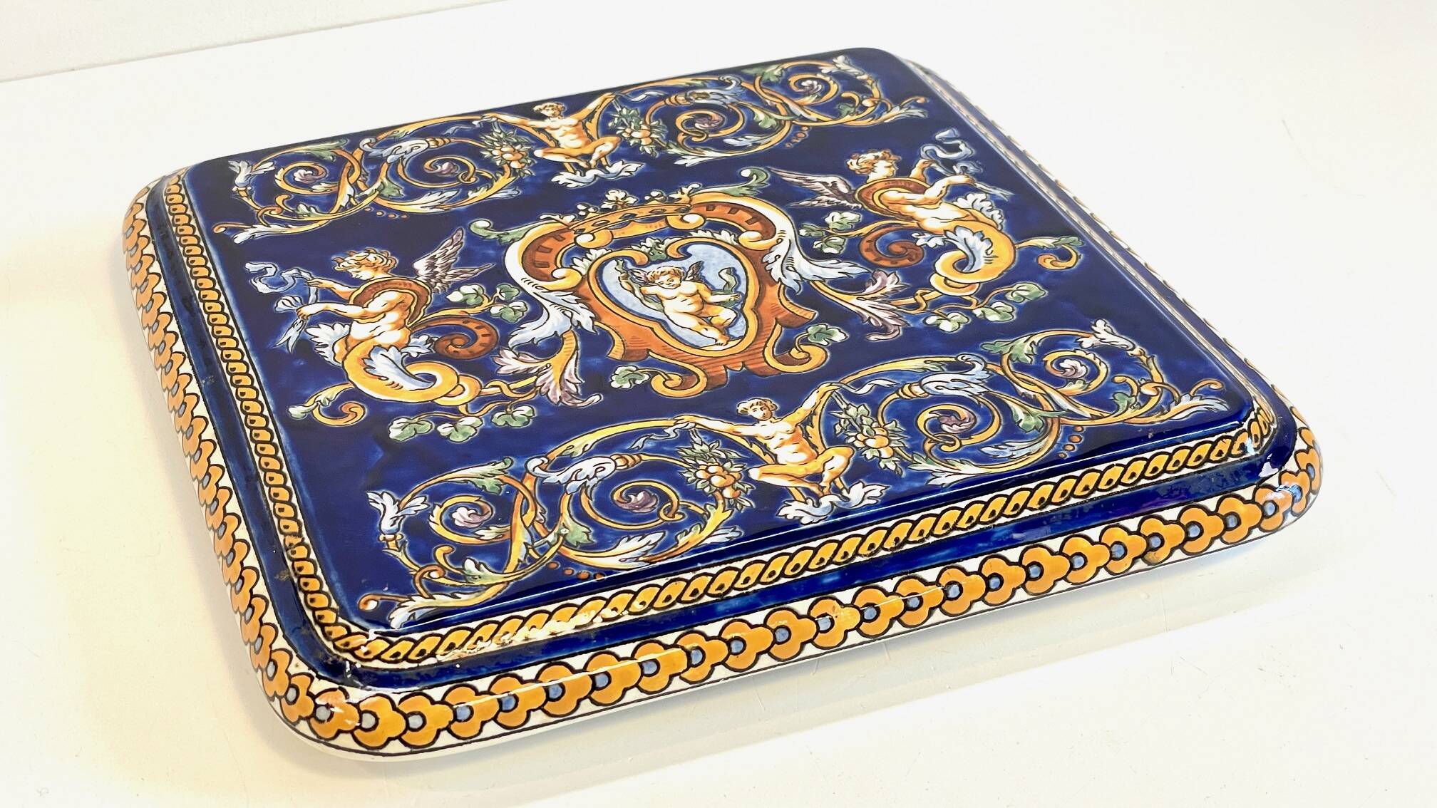 Ceramic coaster from gien france