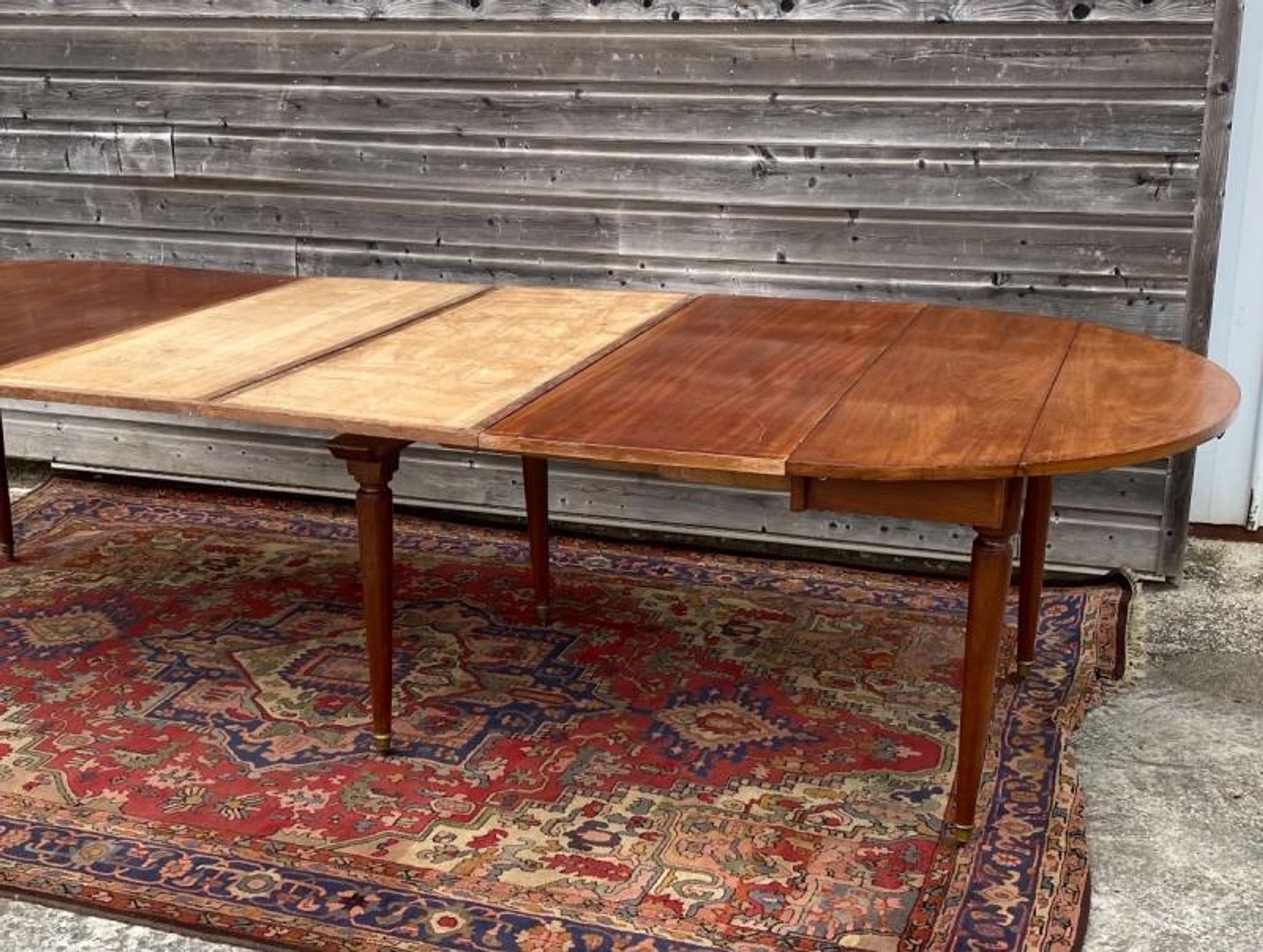 Table de salle à manger en acajou XIXème siècle