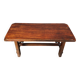 Solid wood brutalist dining table, 1960s