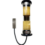Wall lamp in the tube 100-350 glass metal / l 37 cm - dcw éditions