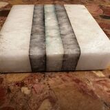 Art Deco ashtray/trinket tray in tricolor marble