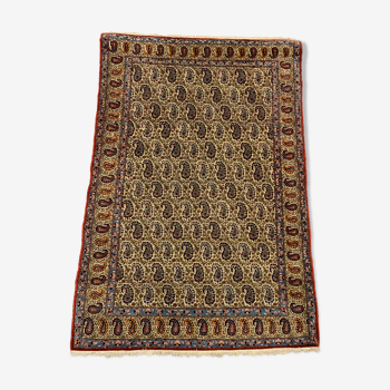 Vintage Tribal Rug 203x136 cm Wool Oriental Hand Made Rug Red, Beige, Blue