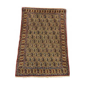 Vintage Tribal Rug 203x136 cm Wool Oriental Hand Made Rug Red, Beige, Blue