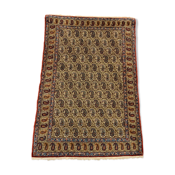 Vintage Tribal Rug 203x136 cm Wool Oriental Hand Made Rug Red, Beige, Blue