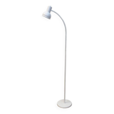 Vintage white metallic floor lamp