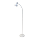 Vintage white metallic floor lamp