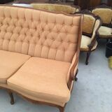 Mid-Century Italian Velvet Sofa Paolo Buffa Style 1950s