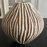 striped ceramic vase 1970