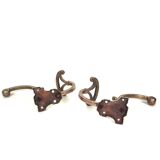 Pair of vintage coat hooks