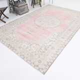 7x10 Shades Of Blush Pink Persian Rug,211x323Cm