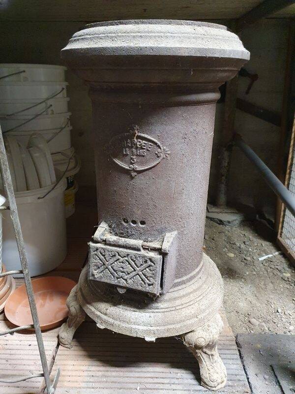 Old cast iron stove