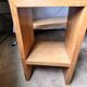 Ensemble bureau, console et 2 tabourets en chêne massif