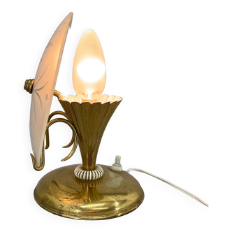 1940s unique small table lamp from italy