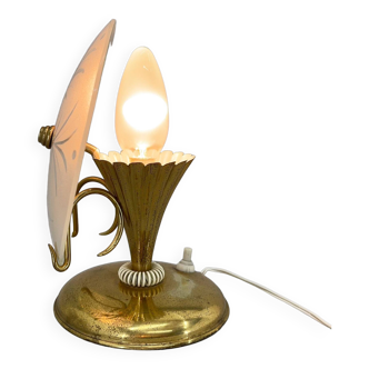 Petite lampe de table unique des années 1940 en provenance d'Italie