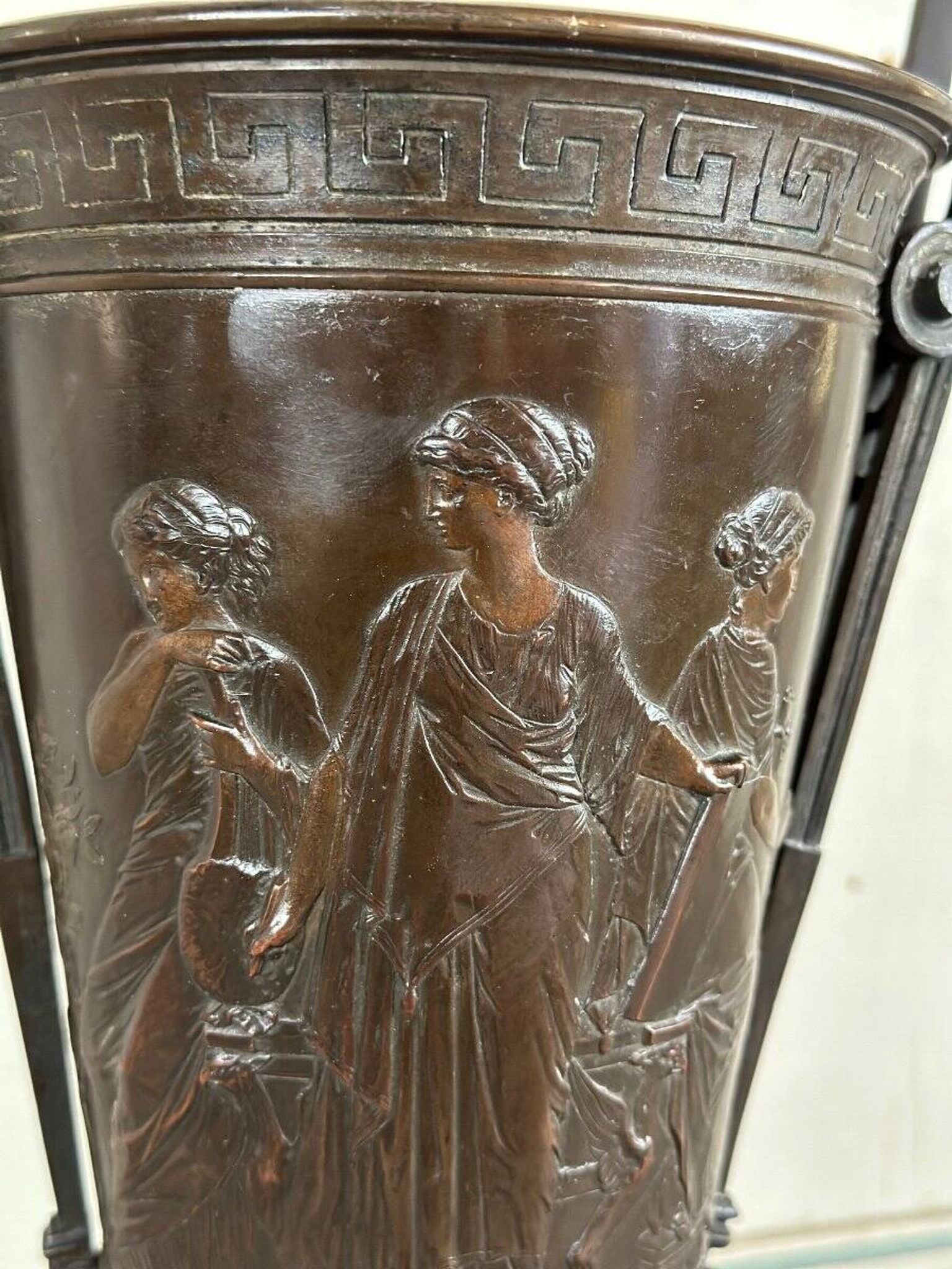 Bronze vase in the antique style, France circa 1880.