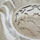 Silver scallop shell butter dish.