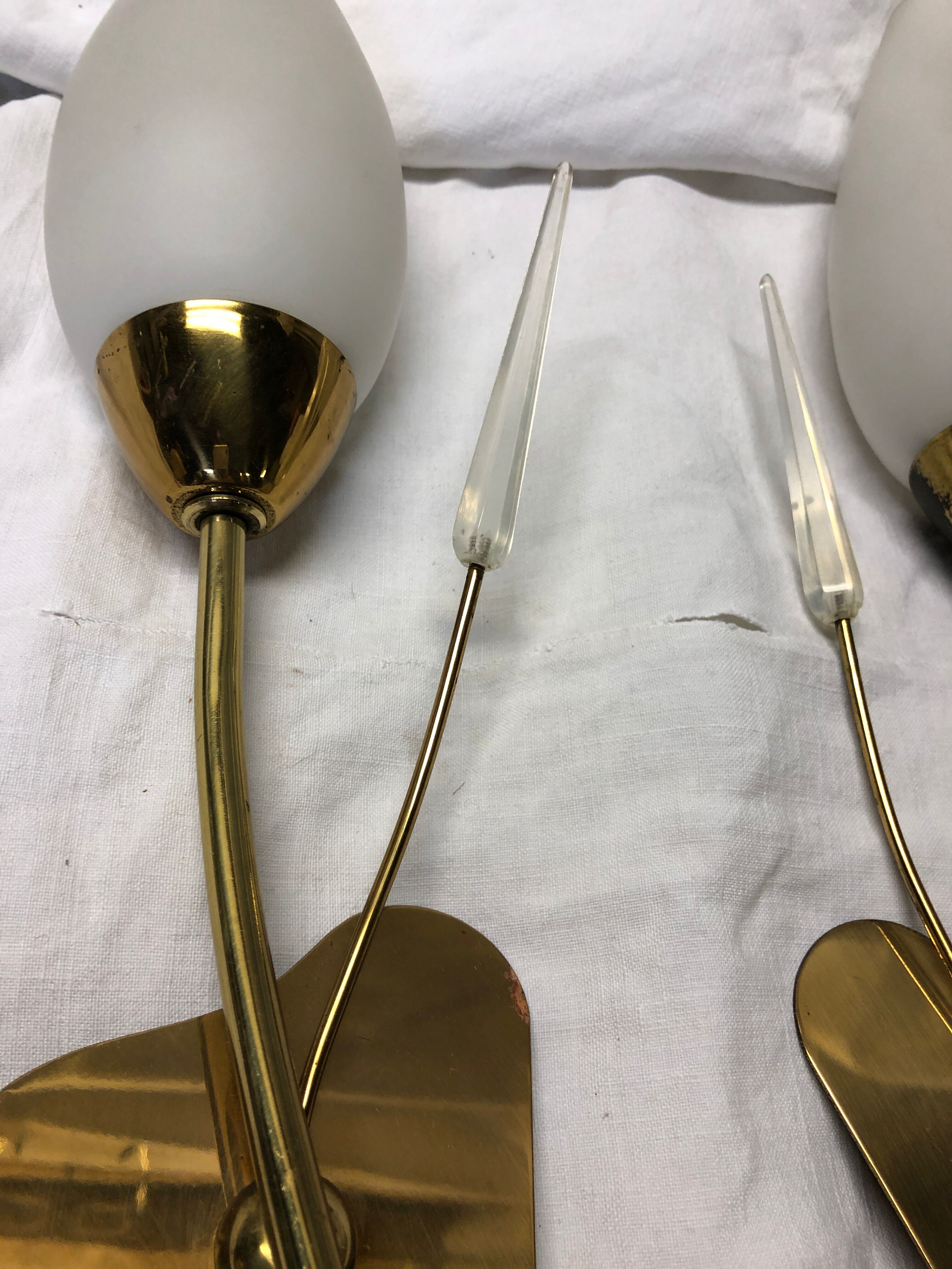 Pair of vintage 50s wall light