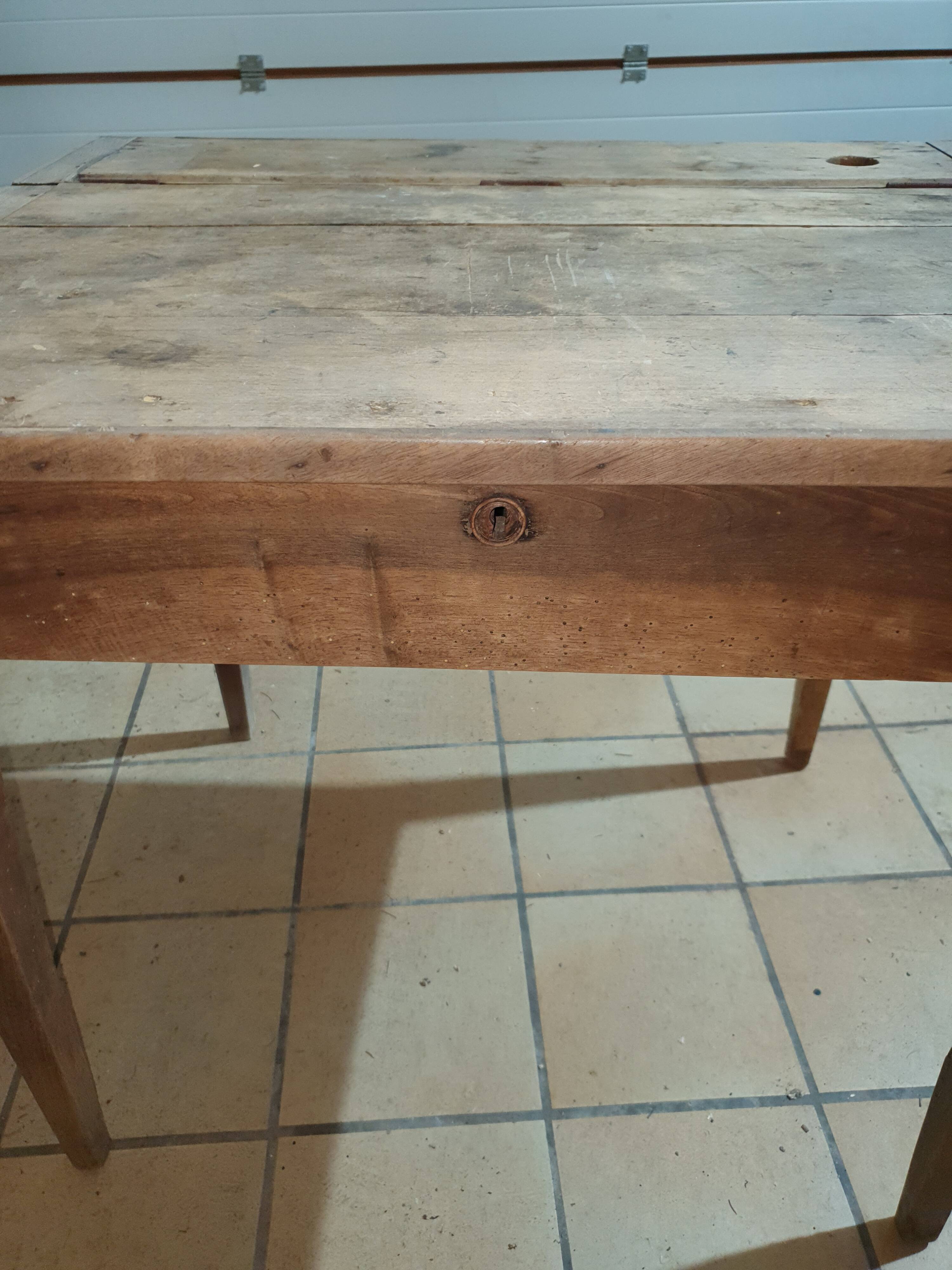 Old schoolboy's desk
