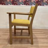 Set of 4 armchairs stamped Hans Wegner "Scandinavian design" 1960.