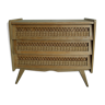 Restored rattan dresser