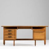 Bureau en Chêne par Guillerme & Chambron pour Votre Maison, France, 1960s