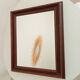 Miroir vintage en bois massif, années 60-70