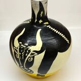 Picasso-inspired bull vase