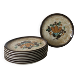 9 Boch Belgium Corfu dinner plates