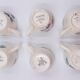 6 cups and under coffee cups Digoin Sarreguemines décor Cannes