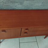 Small vintage Scandinavian teak sideboard