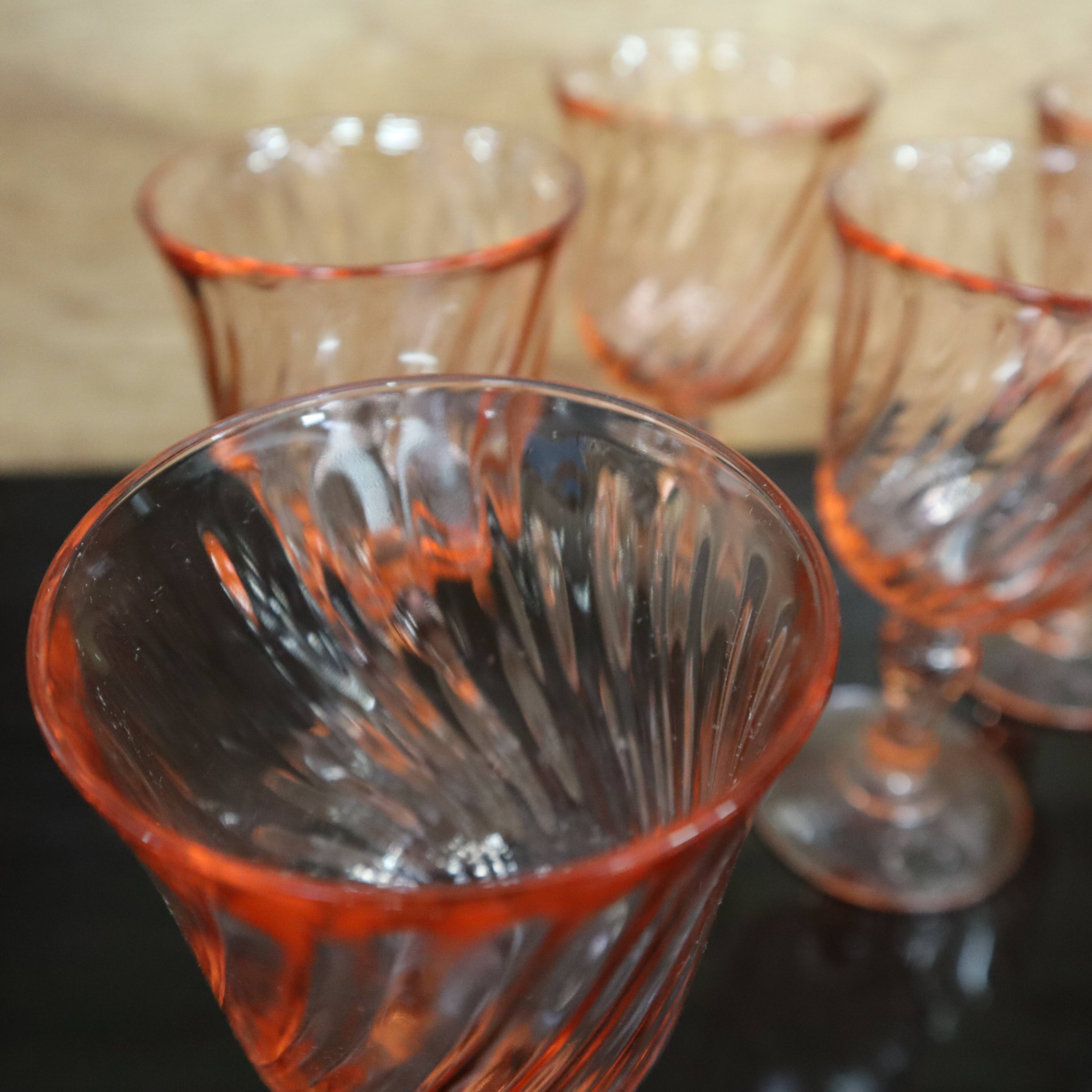 6 Rosaline Luminarc Arcoroc red wine glasses