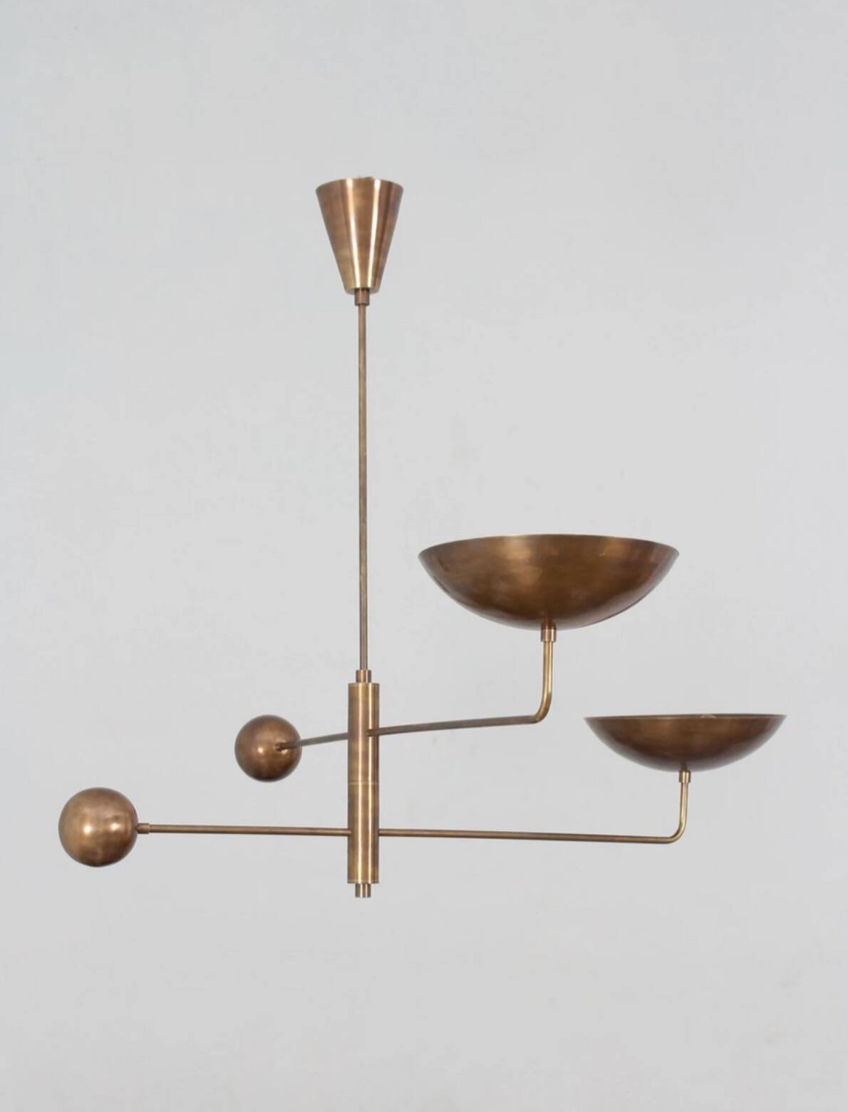 Lampe en laiton vintage, 1960