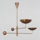 Lampe en laiton vintage, 1960